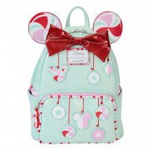 Disney by Loungefly batoh Mini Minnie Holiday Peppermint Orna