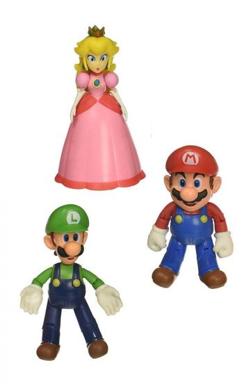 World of Nintendo Akční figurka 3-Pack Mushroom Kingdom 10 cm - Kliknutím na obrázek zavřete