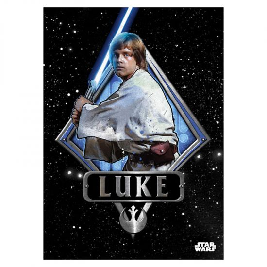 Star Wars kovový plakát Luke Skywalker Emblem 32 x 45 cm - Kliknutím na obrázek zavřete