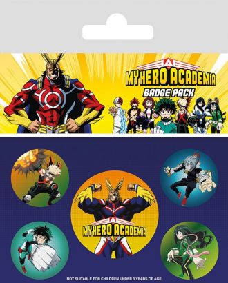 My Hero Academia sada odznaků 5-Pack Characters