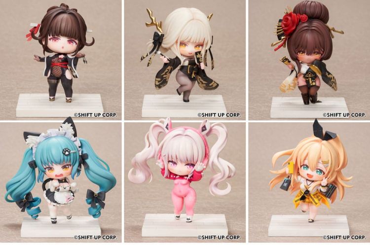 Goddess of Victory: Nikke SAC Series mini figurky 6-Pack Chibi 1 - Kliknutím na obrázek zavřete