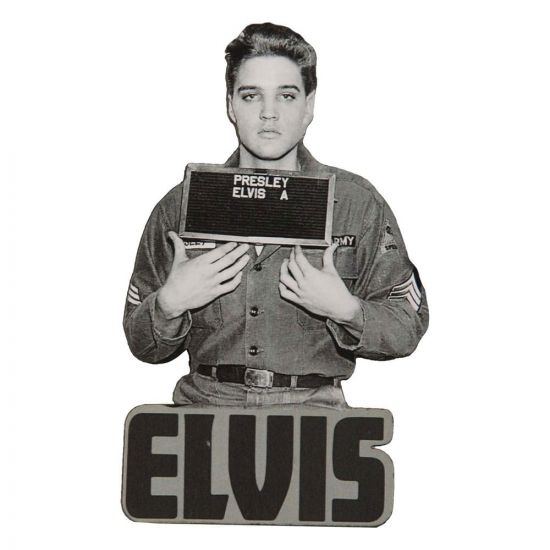 Elvis: Enlistment Photo Funky Chunky Magnet - Kliknutím na obrázek zavřete