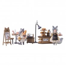 Decorated Life Collection PVC Socha Tea Time Cats - Cat Town Ba