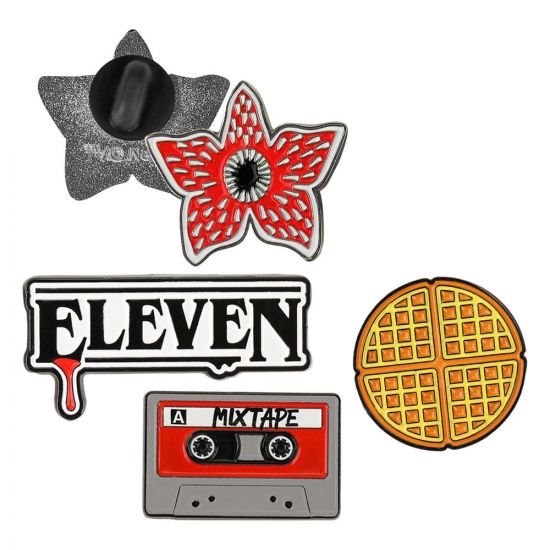 Stranger Things Pins 4-Pack Season 1 - Kliknutím na obrázek zavřete