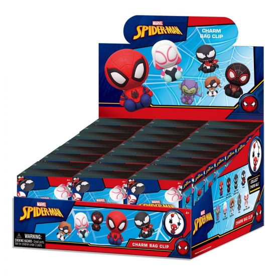 Spider-Man Charm 3D PVC Bag Clips Display (24) - Kliknutím na obrázek zavřete