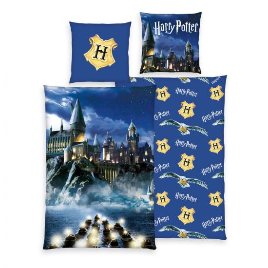 Harry Potter povlečení Blue 135 x 200 cm / 80 x 80 cm - Kliknutím na obrázek zavřete