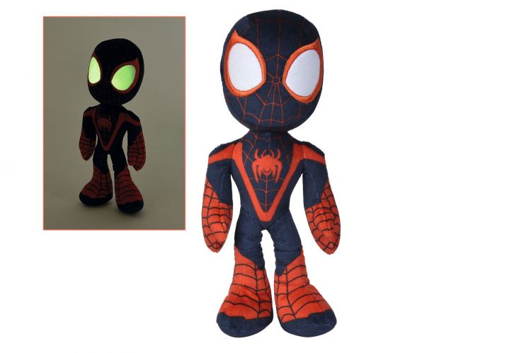 Marvel Plyšák Glow In The Dark Eyes Miles Morales 25 cm - Kliknutím na obrázek zavřete