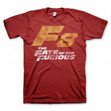 Fast & Furious t-shirt F8 Distressed Logo Red