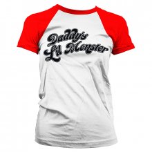Daddy´s Lil Monster Baseball Girly Tee (White/Red)
