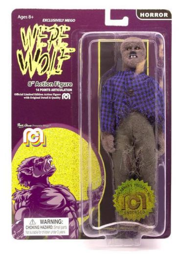 Mego Horror Akční figurka Werewolf (Flocked) 20 cm - Kliknutím na obrázek zavřete