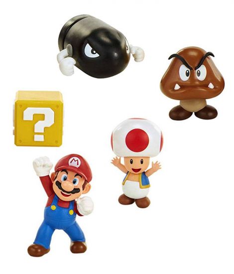 World of Nintendo mini figurka 5-Pack New Super Mario Bros. U Ac - Kliknutím na obrázek zavřete