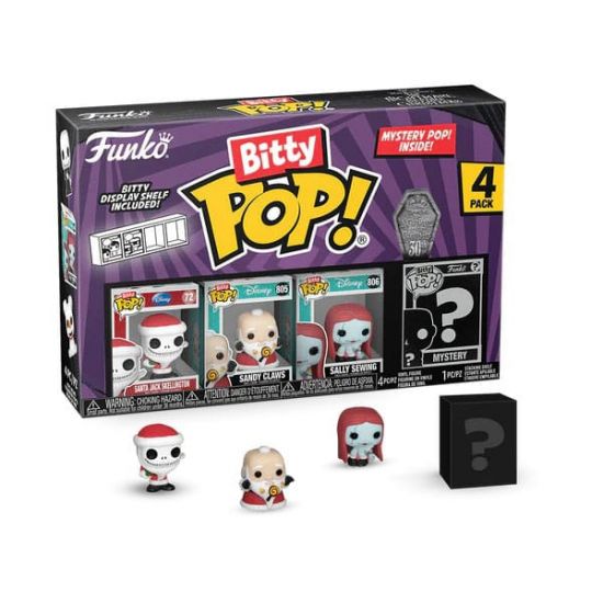 Nightmare Before Christmas Bitty POP! Vinylová Figurka 4-Pack Sa - Kliknutím na obrázek zavřete