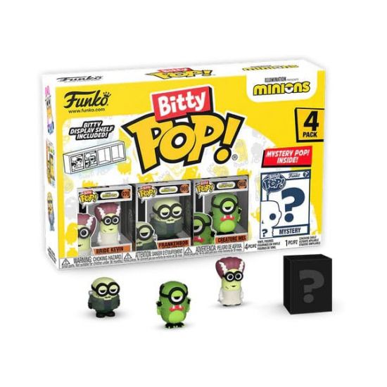 Minions Bitty POP! Vinylová Figurka 4-Pack Frankenbob 2,5 cm - Kliknutím na obrázek zavřete