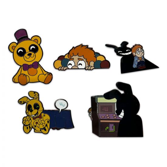 Five Nights at Freddy's Enamel Pins Set Into the Pit 3 cm (6) - Kliknutím na obrázek zavřete