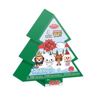 Rudolph Holiday 2024 Pocket POP! Vinyl přívěsky na klíče 4-Pack