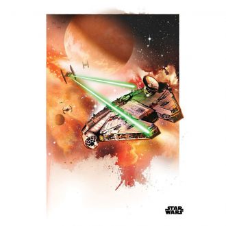Star Wars metal poster The Millennium Falcon 32 x 45 cm