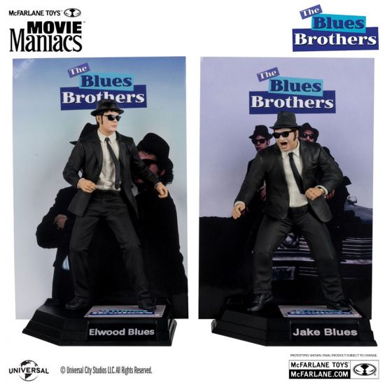 The Blues Brothers Movie Maniacs PVC Socha 2-Pack Jake & Elwood - Kliknutím na obrázek zavřete