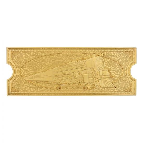 Polar Express Replica Train Ticket 24k Gold Plated Limited Editi - Kliknutím na obrázek zavřete