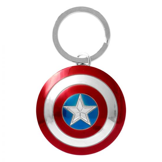 Marvel kovový přívěšek na klíče Captain America Shield - Kliknutím na obrázek zavřete