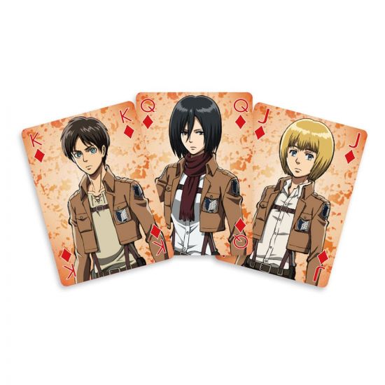 Attack On Titan Playing Cards - Kliknutím na obrázek zavřete