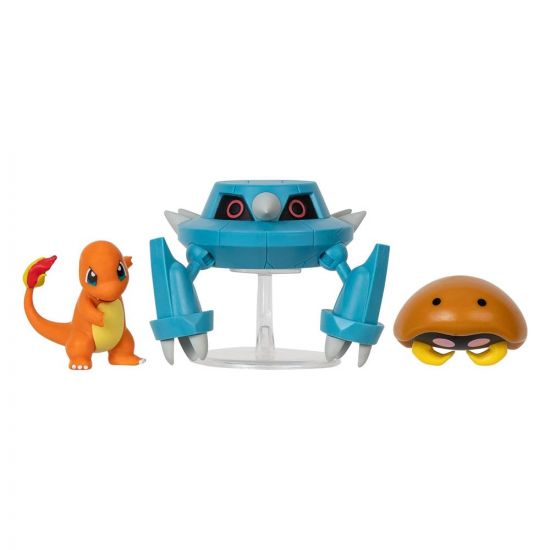 Pokémon Battle Figure Set Figure 3-Pack Kabuto, Charmander, Meta - Kliknutím na obrázek zavřete