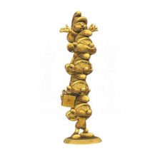 The Smurfs Resin Socha Smurfs Column Gold Limited Edition 50 cm