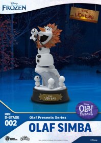 Frozen Mini Diorama Stage PVC Socha Olaf Presents Olaf Simba 12