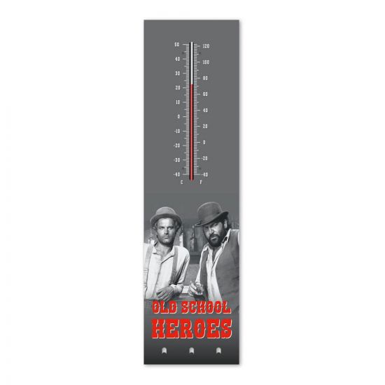 Bud Spencer & Terence Hill Thermometer with metal key holder Old - Kliknutím na obrázek zavřete