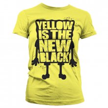 Yellow Is The New Black Girly T-Shirt (Yellow)