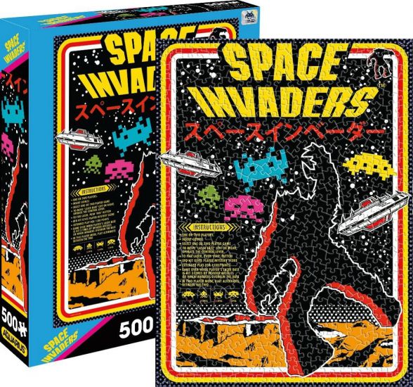 Space Invaders: 500 Piece Jigsaw Puzzle - Kliknutím na obrázek zavřete