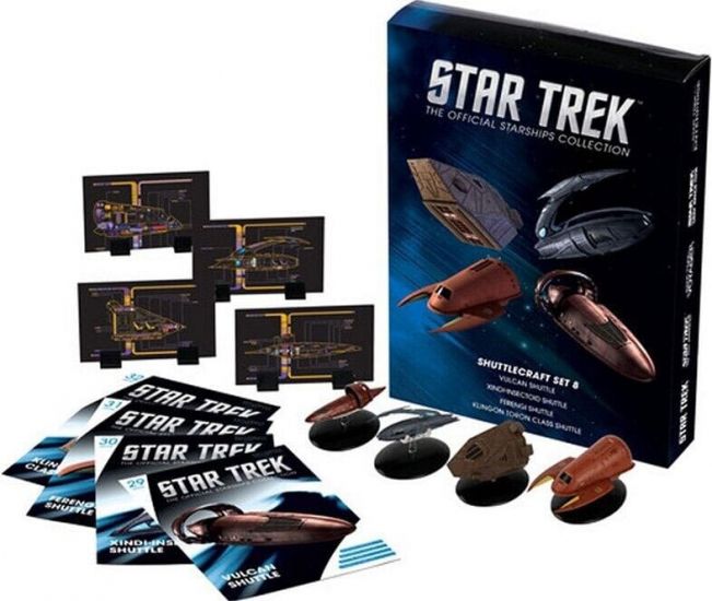 Star Trek Starship Diecast Mini Replicas Shuttle Set 8 - Kliknutím na obrázek zavřete
