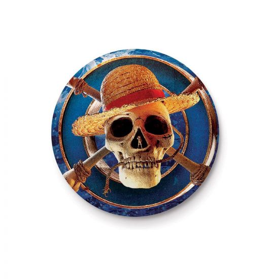 One Piece Enamel Odznak Straw Hat Logo - Kliknutím na obrázek zavřete