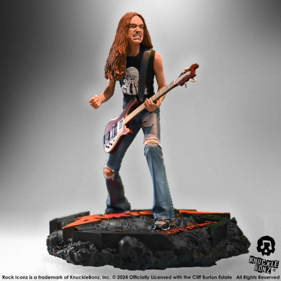 Metallica Rock Iconz Socha Cliff Burton II 22 cm - Kliknutím na obrázek zavřete