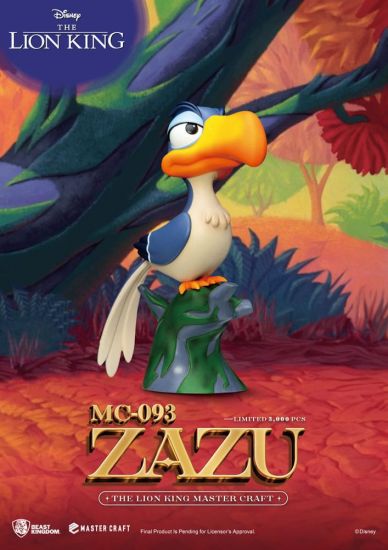 Disney Master Craft Socha The Lion King Zazu 20 cm - Kliknutím na obrázek zavřete