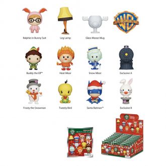 Warner Brothers PVC Bag Clips WB Christmas Series 1 Display (24)