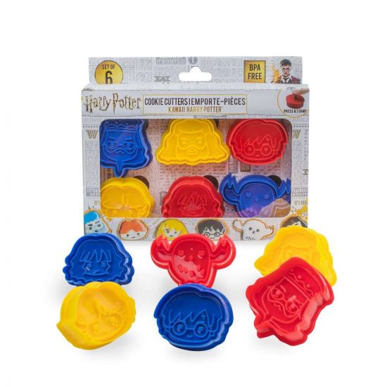 Harry Potter Cookie Cutter / Cookie Stamp 6-Pack Kawaii - Kliknutím na obrázek zavřete