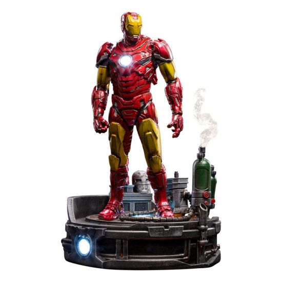 Marvel Deluxe Art Scale Socha 1/10 Iron Man Unleashed 23 cm - Kliknutím na obrázek zavřete