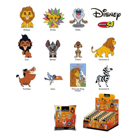 Disney PVC Bag Clips The Lion King 30th Anniversary Display (24) - Kliknutím na obrázek zavřete