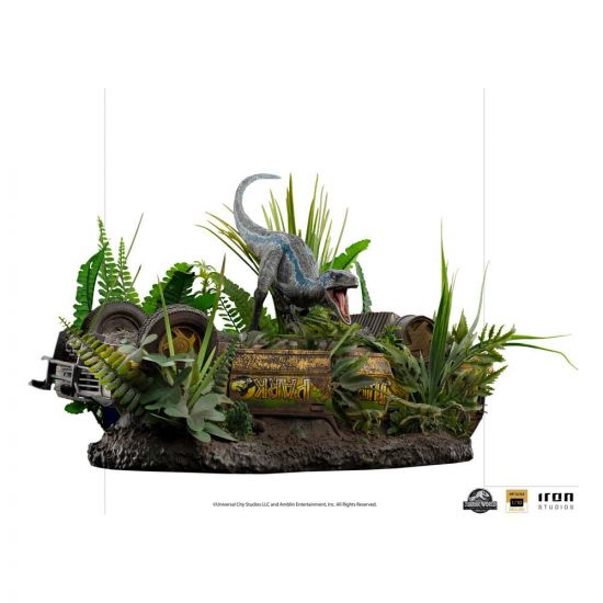 Jurassic World Fallen Kingdom Deluxe Art Scale Socha 1/10 Blue - Kliknutím na obrázek zavřete