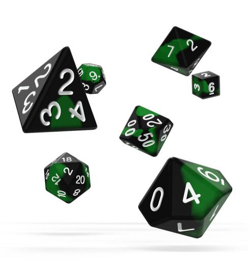 Oakie Doakie Dice RPG Set Glow in the Dark - Biohazard (7) - Kliknutím na obrázek zavřete