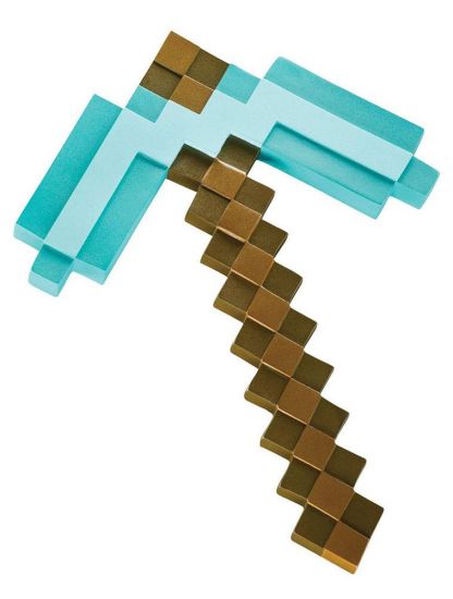 Minecraft Plastic Replica Diamond Pickaxe 40 cm - Kliknutím na obrázek zavřete