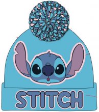 Lilo & Stitch Pom-Pom pletená čepice Light Blue