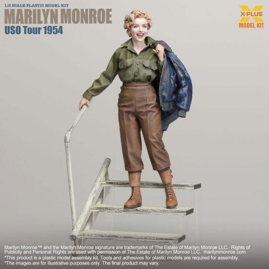 Marilyn Monroe plastový model kit 1/8 USO Tour 1954 25 cm - Kliknutím na obrázek zavřete