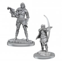 WizKids Deep Cuts Miniatures Unpainted Miniatures 2-Pack Human R