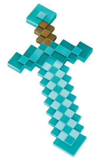 Minecraft Plastic Replica Diamond Sword 51 cm - Kliknutím na obrázek zavřete