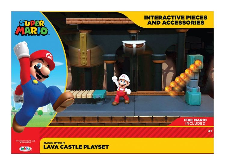 World of Nintendo Super Mario Playset Lava Castle - Kliknutím na obrázek zavřete