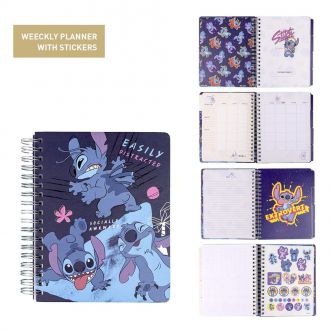 Lilo & Stitch Weekly Planner with Stickers Stitch Easily Distrac