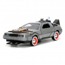 Back to the Future III Hollywood Rides kovový model 1/32 DeLore