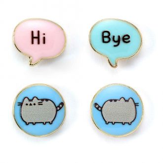 Pusheen Stud Naušnice 2-pack "Hi , Bye"