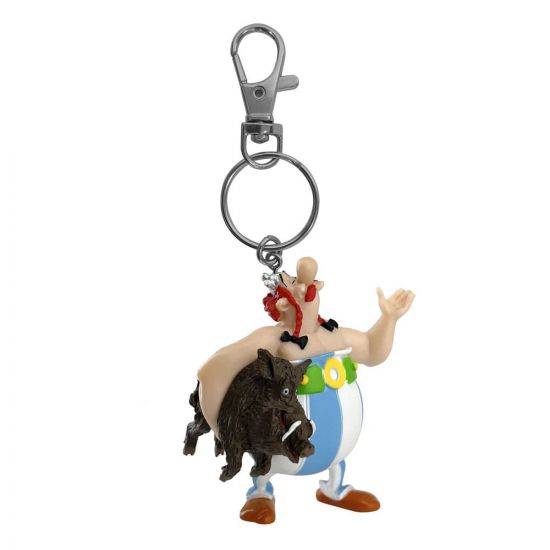 Asterix Přívěsek na klíče Obelix Carrying a Boar 14 cm - Kliknutím na obrázek zavřete